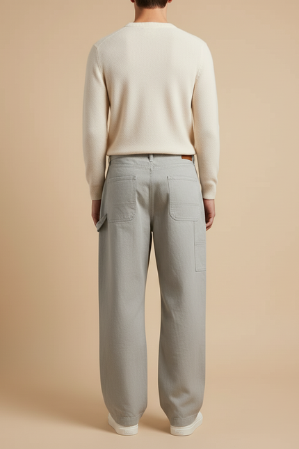 Pantalon Baggy Technique - Vert Jean - vue 2