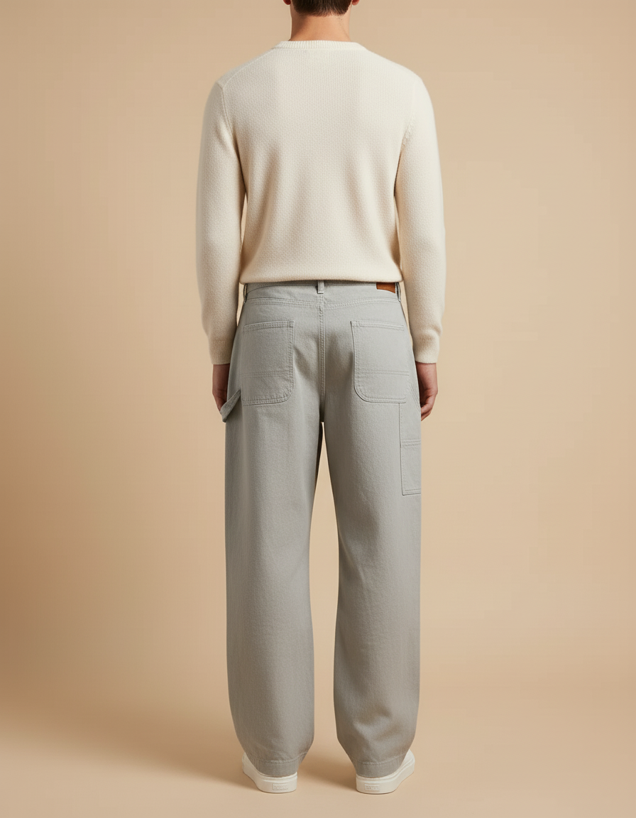 Pantalon Baggy Technique - Vert Jean - vue 2