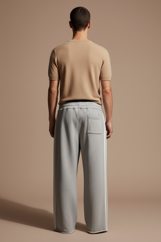 Pantalon Baggy Gris Sport Molleton Ample Homme - vue 2