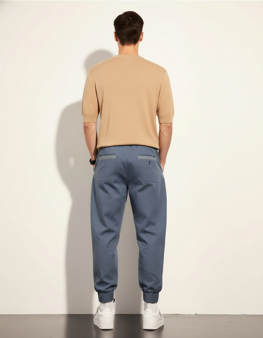 Pantalon Baggy Bicolore Cargo Ample Multi-Poches Homme - Multicolore Toile - vue 2