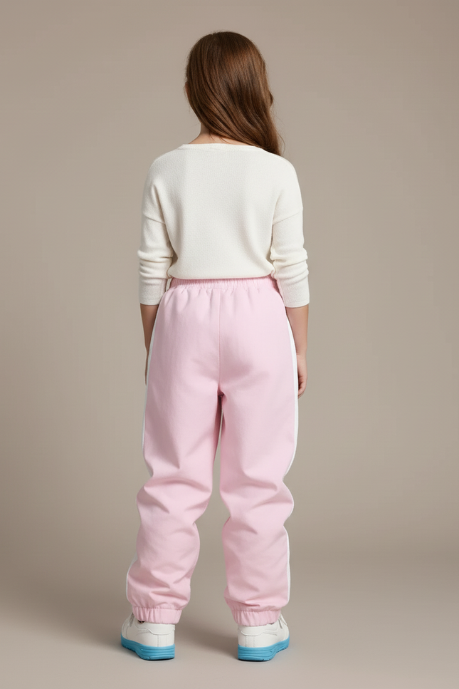 Pantalon Baggy Rose Ample Décontracté Enfant Sport - Polyester - vue 2