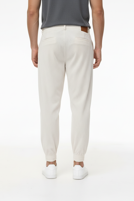 Pantalon Baggy Côtelé Beige Ample Confortable Homme - Cordé - vue 2