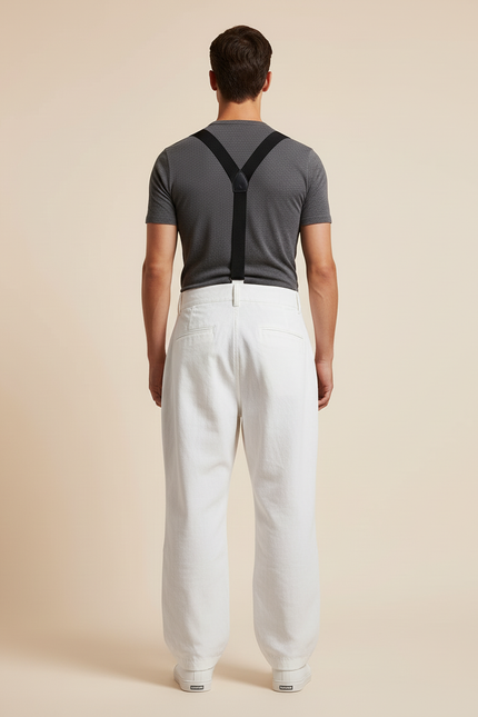 Pantalon Baggy De Ski - Blanc Polyester - vue 2