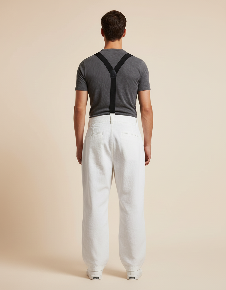 Pantalon Baggy De Ski - Blanc Polyester - vue 2