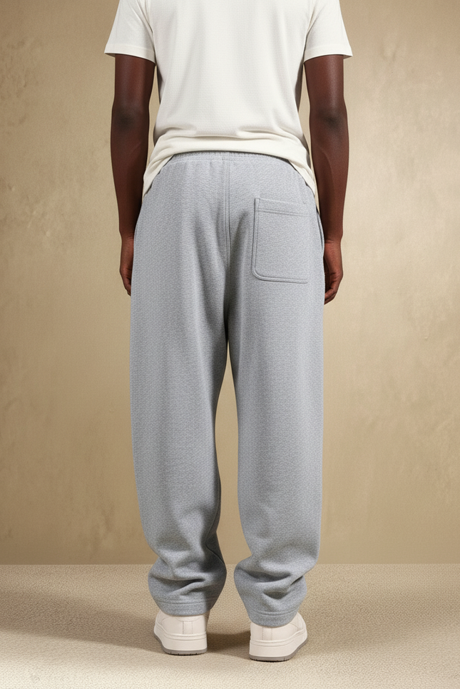 Pantalon Baggy Gris Sport Décontracté Ample Cordon - Molleton - vue 2