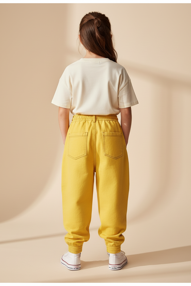 Pantalon Baggy Jaune Coton Ample Majin Buu Enfant Décontracté - vue 2