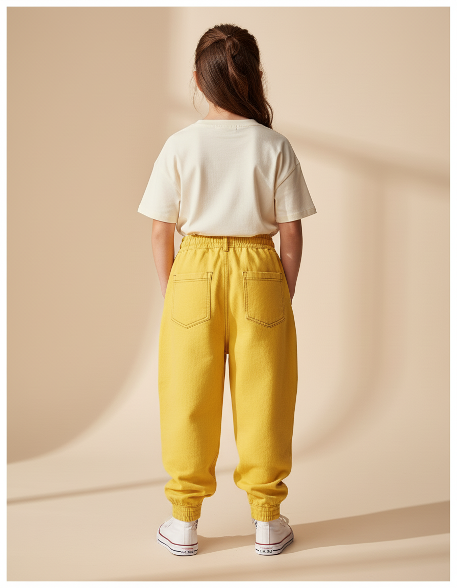 Pantalon Baggy Jaune Coton Ample Majin Buu Enfant Décontracté - vue 2