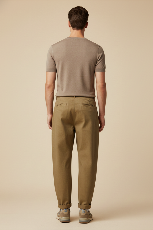 Pantalon Baggy Kaki Ample Coton Vintage Cargo Homme - vue 2