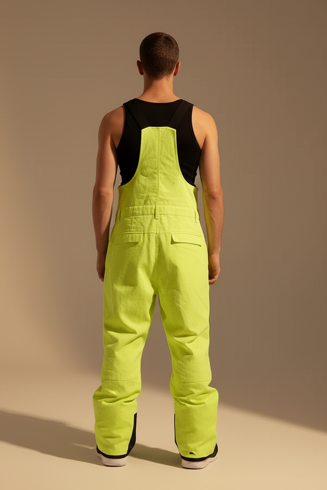 Pantalon Baggy Jaune Fluo Imperméable Ski Neige Homme - Polyester - vue 2
