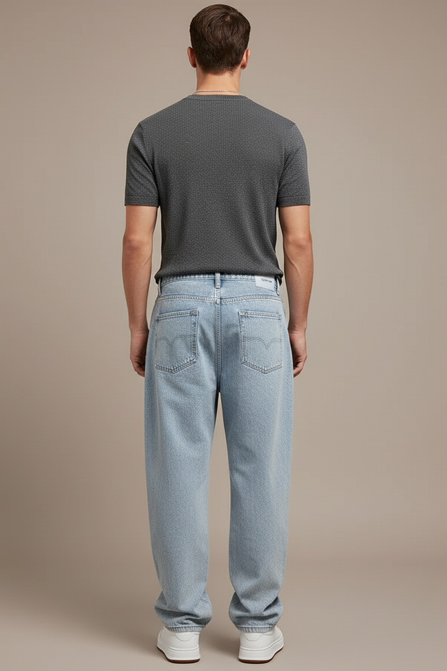 Pantalon Jean Baggy - Bleu - vue 2