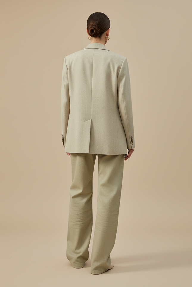 Pantalon Baggy Kaki Ample Décontracté Taille Haute Femme - Gabardine - vue 2