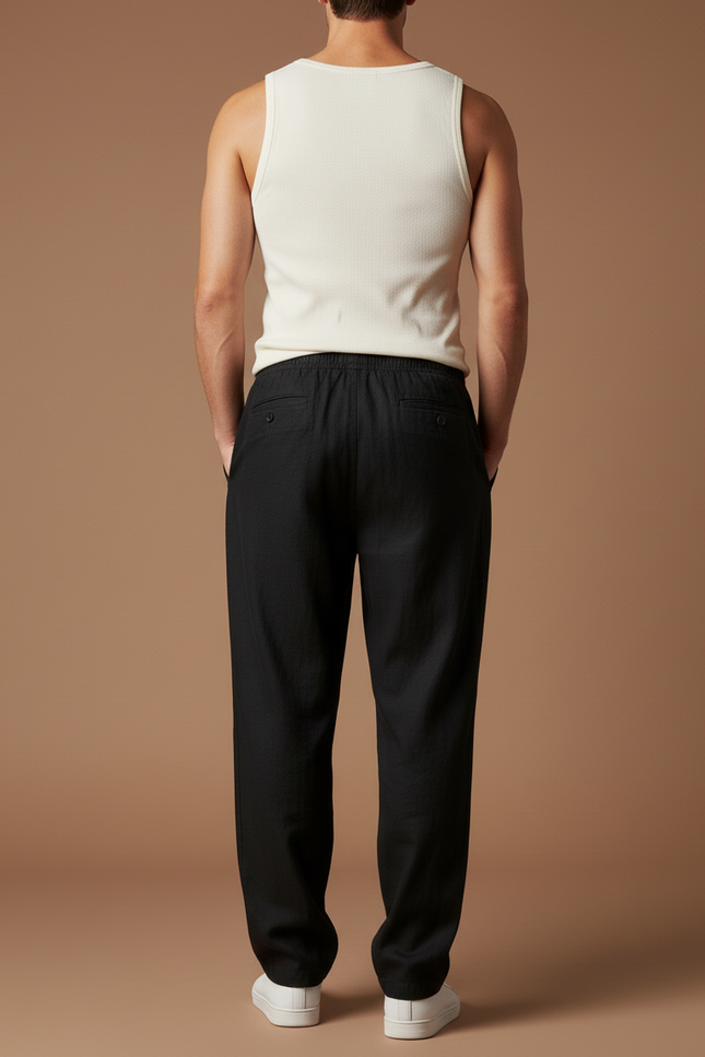 Baggy Pantalon Noir - Lin - vue 2