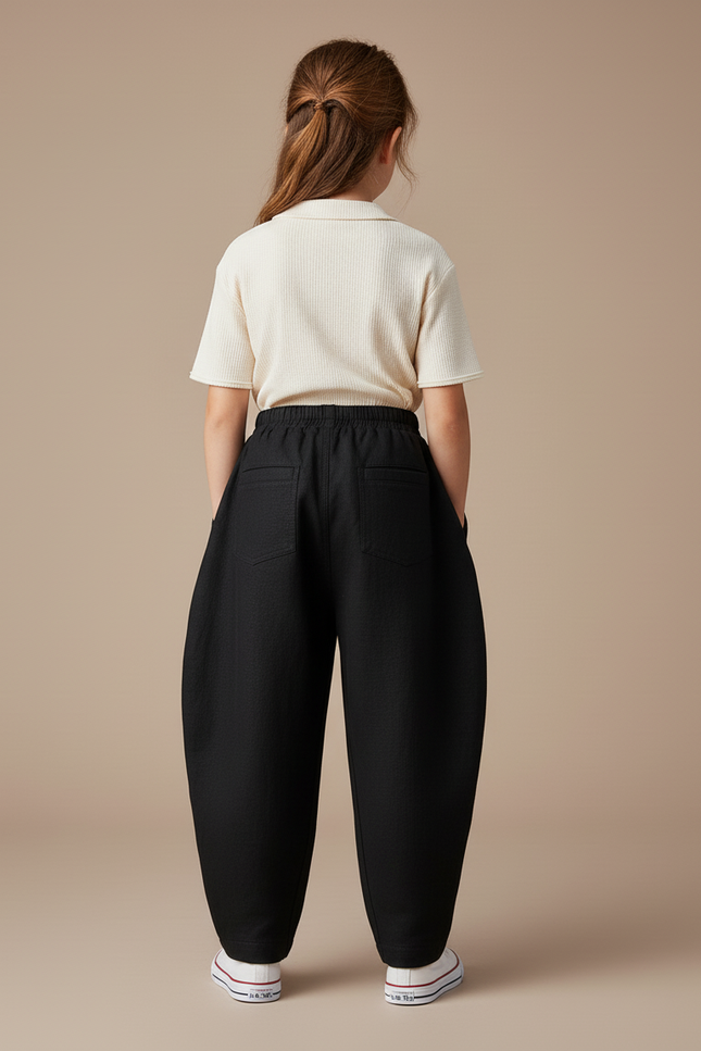 Pantalon Baggy Noir Ample Lin Roblox Enfant - vue 2
