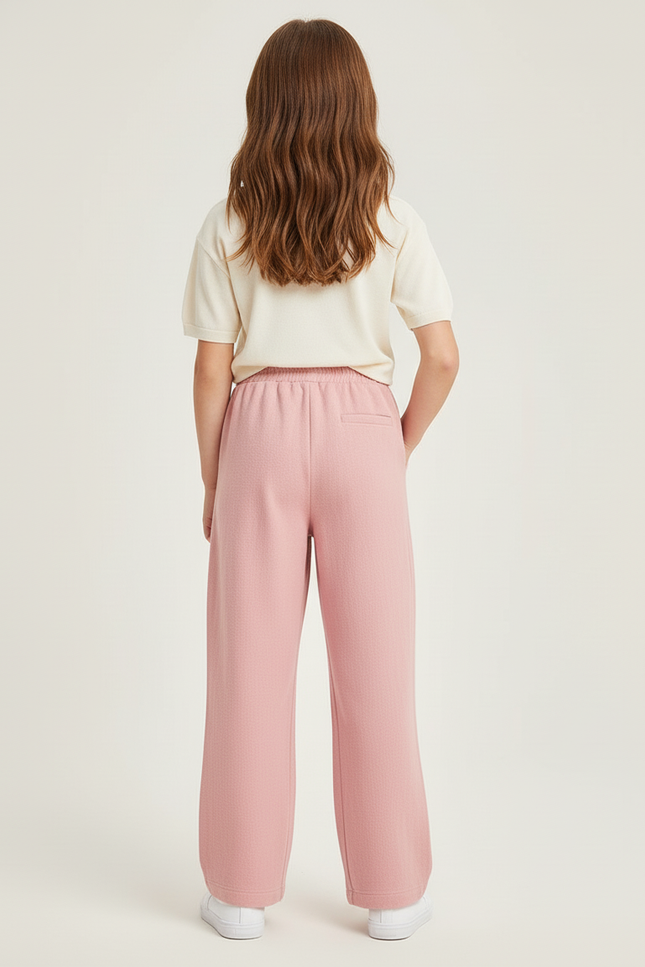 Pantalon Baggy Rose Ample Décontracté Enfant Fille - Molleton - vue 2