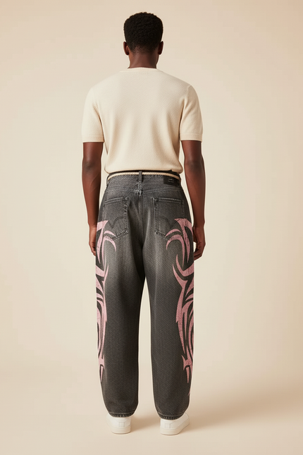 Pantalon Baggy Rose - Jean - vue 2