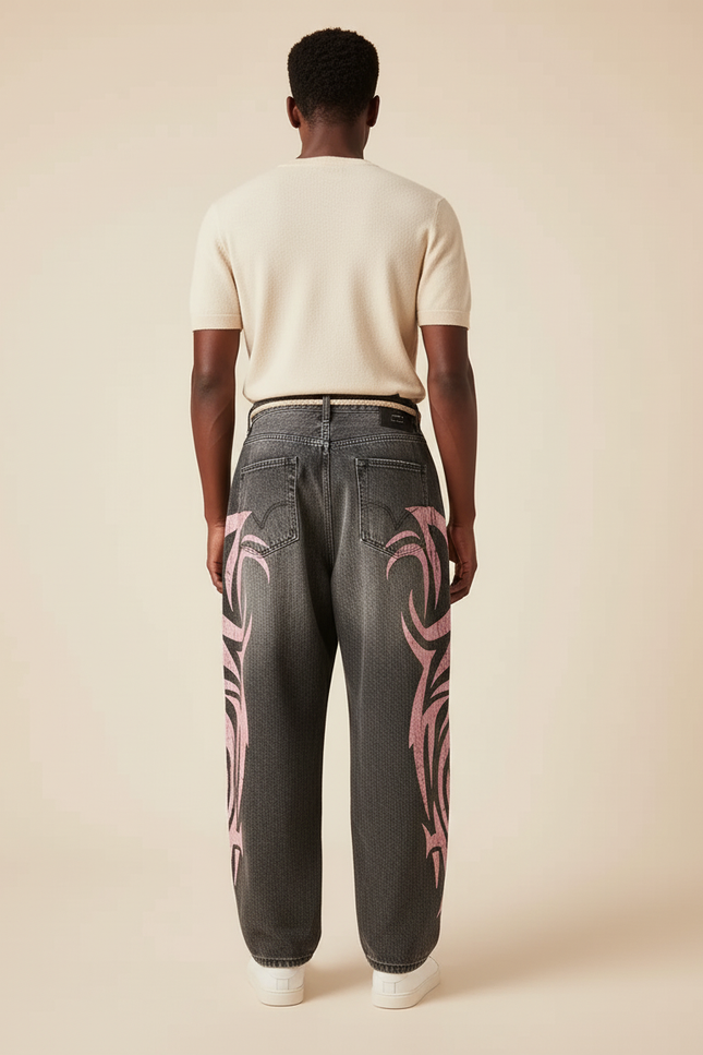 Pantalon Baggy Rose - Jean - vue 2