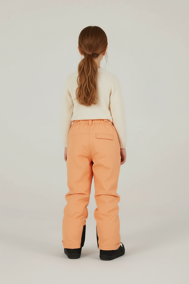 Pantalon Baggy Orange Imperméable Ample Enfant Ski - Polyester - vue 2