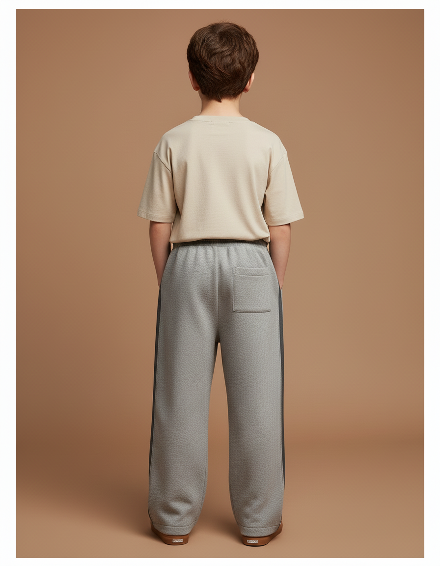 Pantalon Baggy Gris Sport Décontracté Ample Enfant - Molleton - vue 2