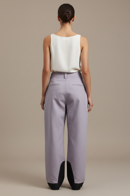 Pantalon Baggy Violet Imperméable Hiver Ski Femme - Gabardine - vue 2