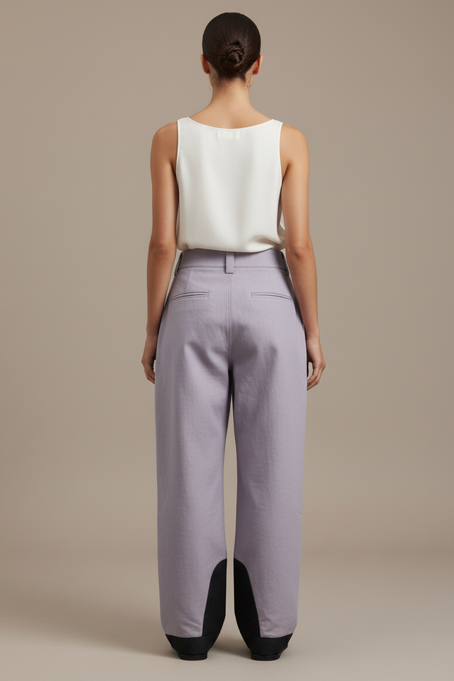Pantalon Baggy Violet Imperméable Hiver Ski Femme - Gabardine - vue 2