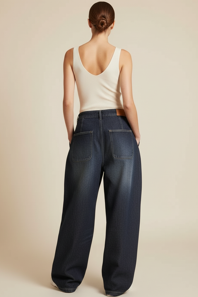 Pantaloni Baggy Donna - Marine Jean - vue 2
