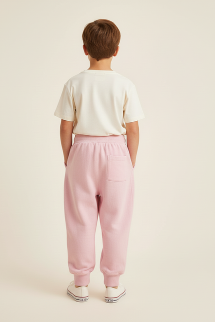 Pantalon Baggy Rose Coton Ample Confortable Enfant - Molleton - vue 2