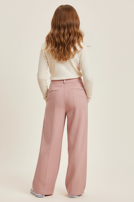 Pantalon Baggy Rose Plissé Ample Confortable Fille - Molleton - vue 2
