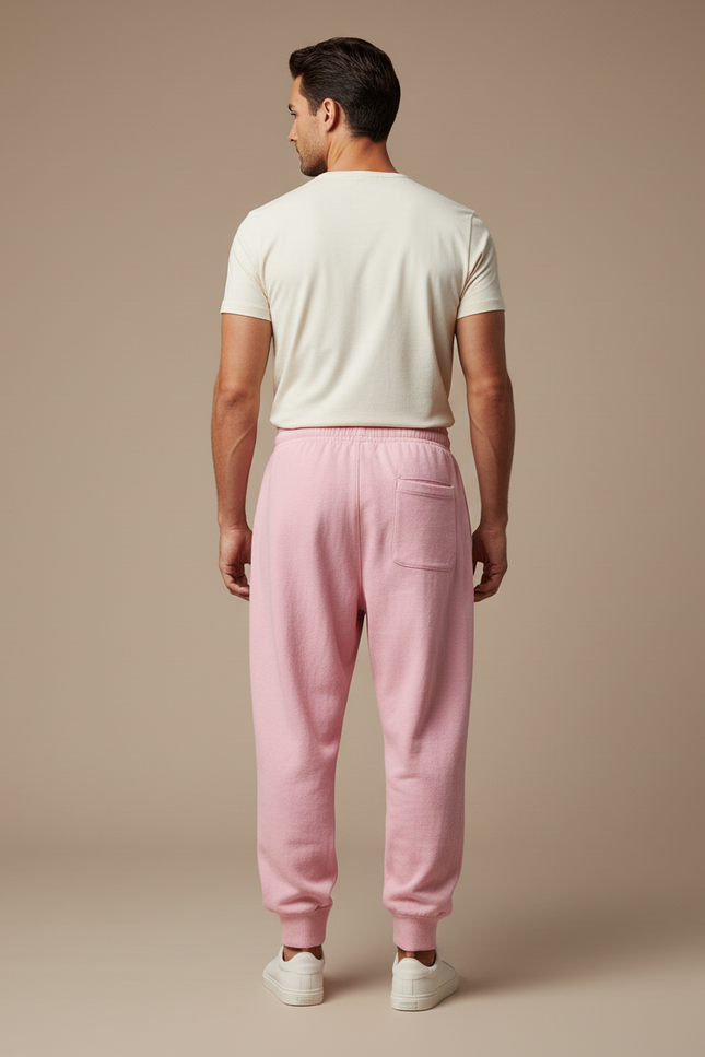 Pantalon Baggy Rose Imprimé Cordon Molleton Homme - vue 2