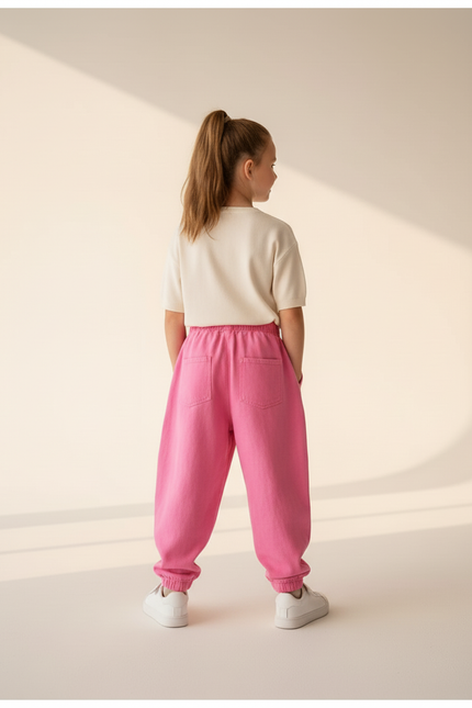 Pantalon Baggy Rose Coton Majin Buu Fille Décontracté - Molleton - vue 2