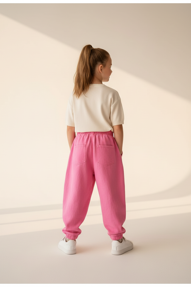 Pantalon Baggy Rose Coton Majin Buu Fille Décontracté - Molleton - vue 2