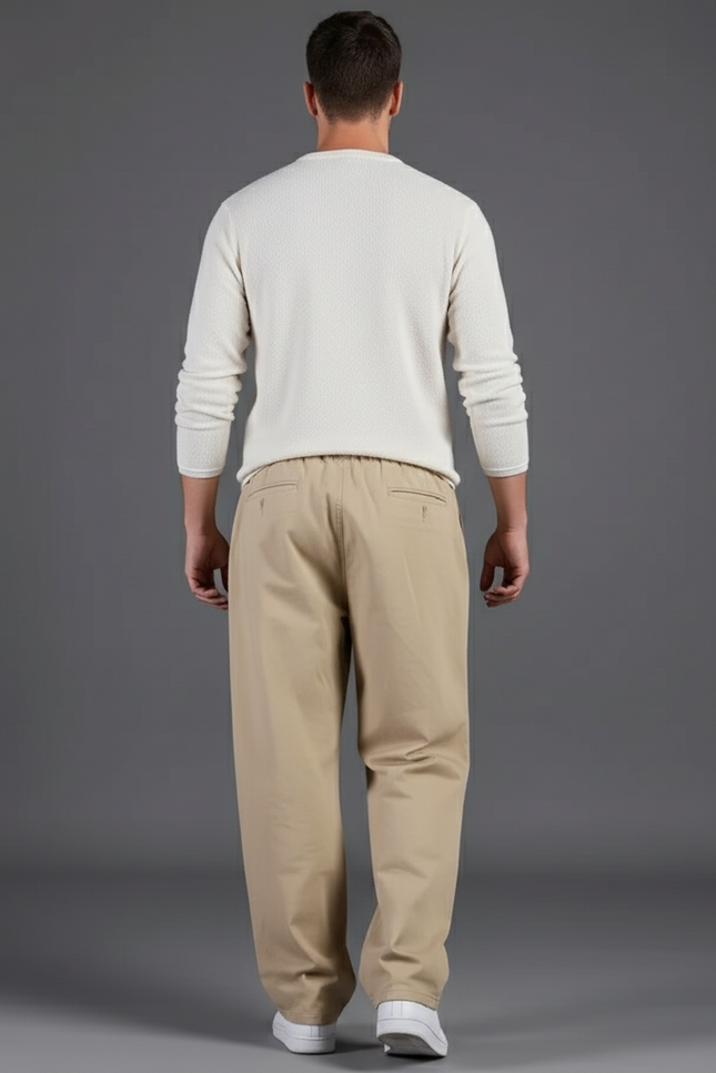 Pantalon Baggy Adfa - Beige Gabardine - vue 2