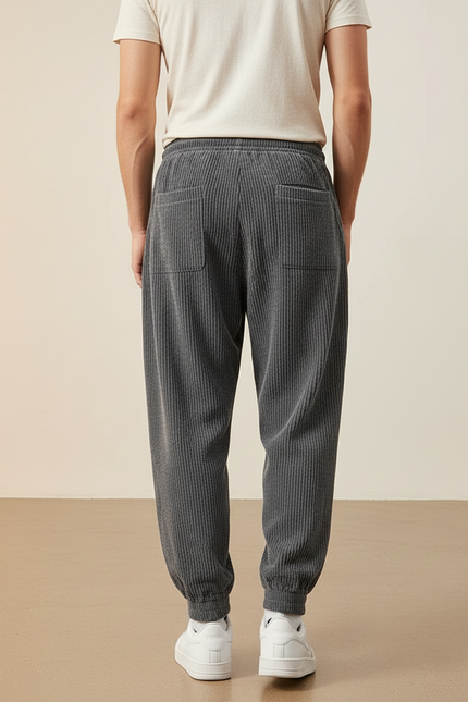 Pantalon Baggy Homme Sport - Gris Cordé - vue 2