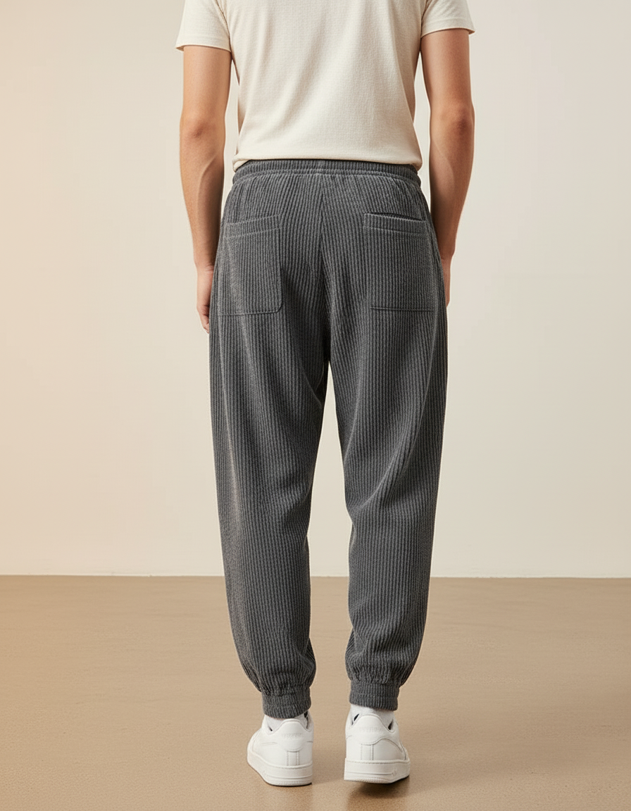 Pantalon Baggy Homme Sport - Gris Cordé - vue 2
