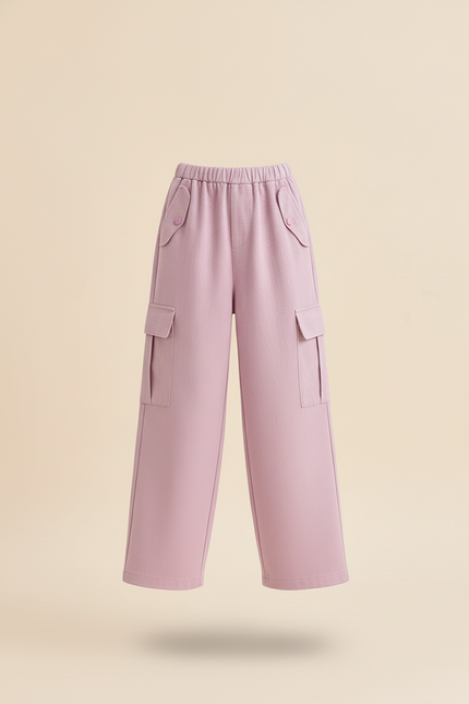 Pantalon Baggy Violet Ample Cargo Enfant - Molleton - vue 3