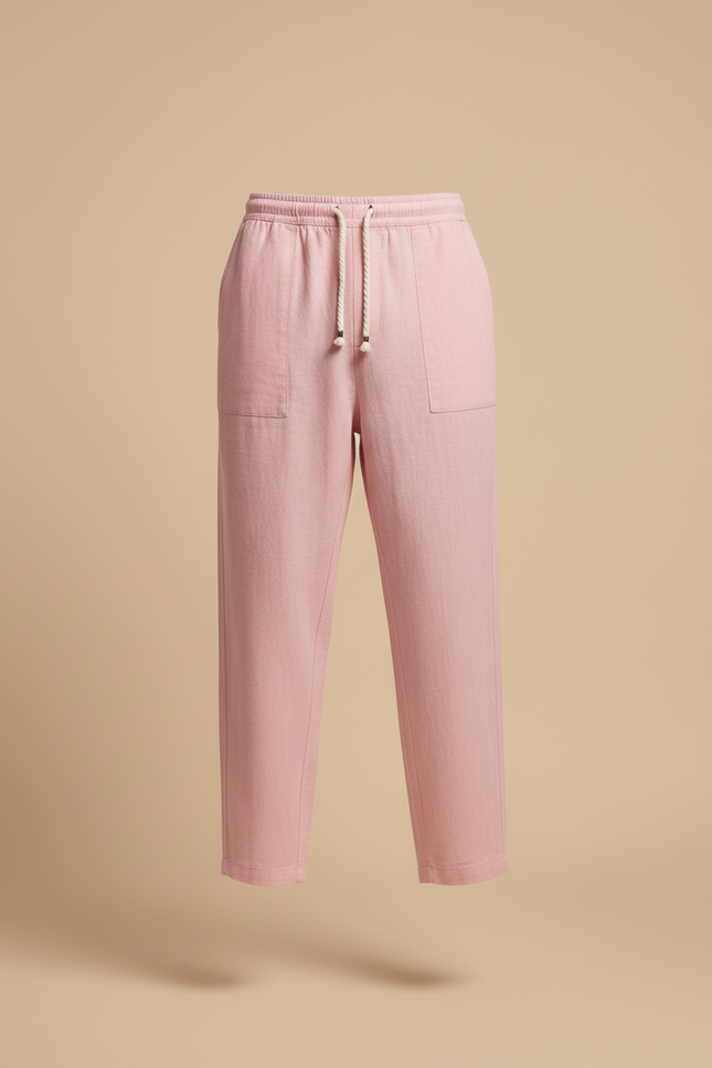 Pantalon Baggy Rose Lin Cordon Décontracté Homme - vue 3