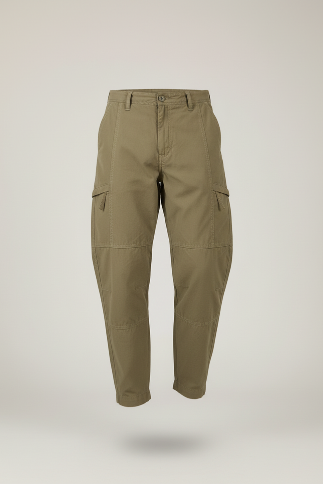 Pantalon Baggy Kaki Cargo Ample Décontracté Homme - Toile - vue 3