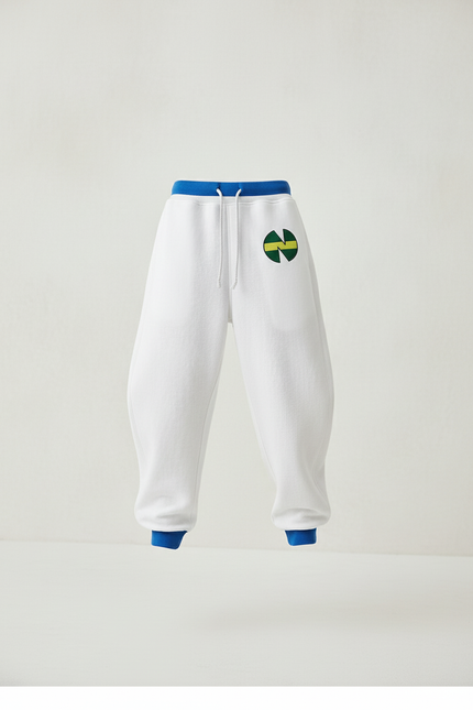Pantalon Baggy Blanc Décontracté Imprimé Molleton Garçon - vue 3