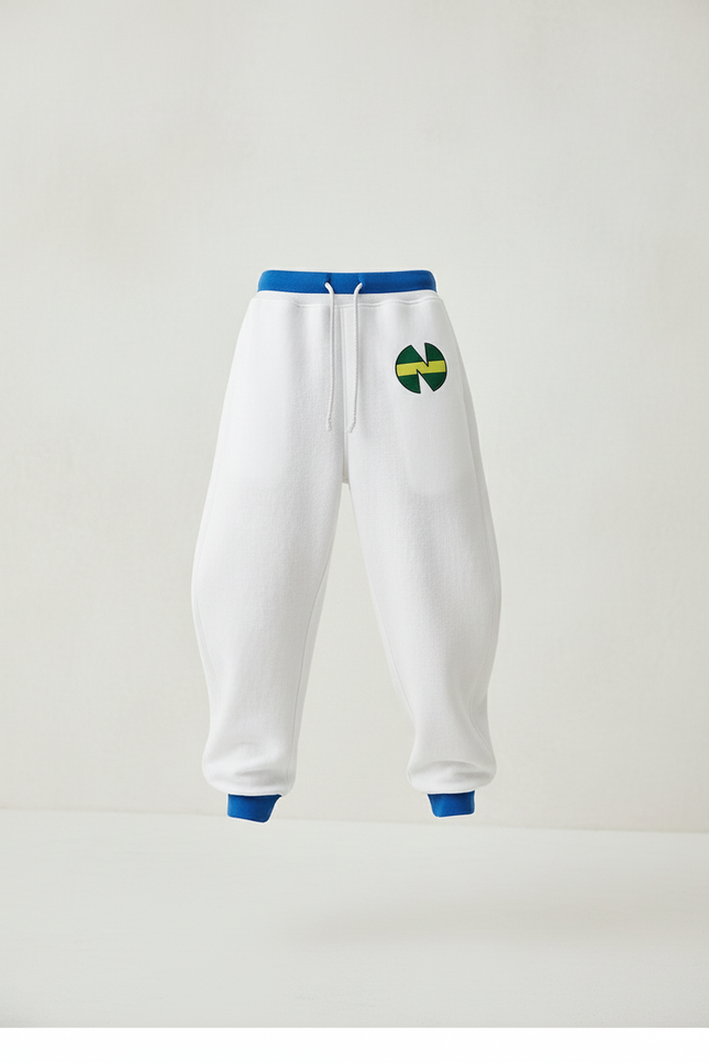 Pantalon Baggy Blanc Décontracté Imprimé Molleton Garçon - vue 3