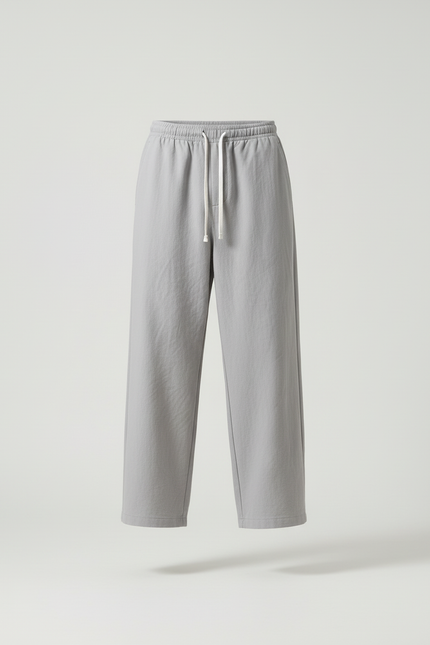 Pantalon Baggy Fluide - Gris Lin - vue 3