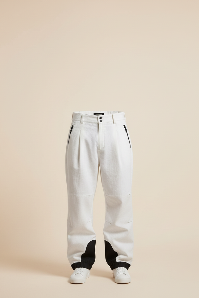 Pantalon Baggy De Ski - Blanc Polyester - vue 3