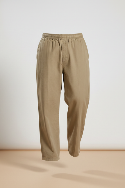 Pantalon Marron Baggy - Kaki Toile - vue 3
