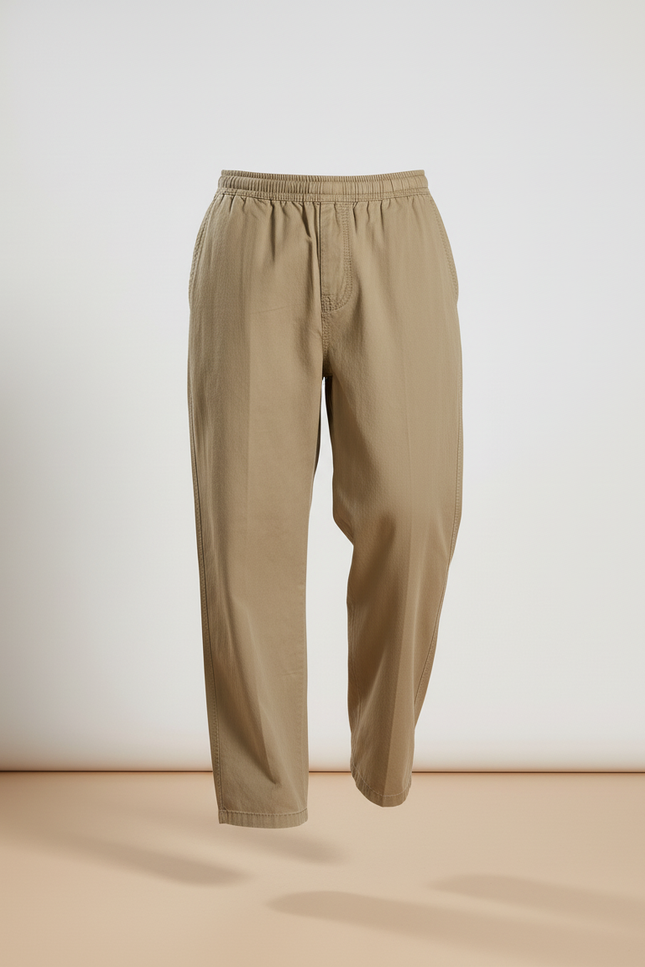 Pantalon Marron Baggy - Kaki Toile - vue 3