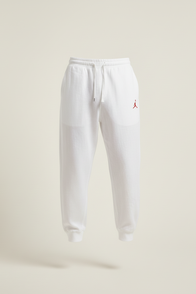 Pantalon Baggy Blanc Coton Ample Sport Homme Logo - Lin - vue 3