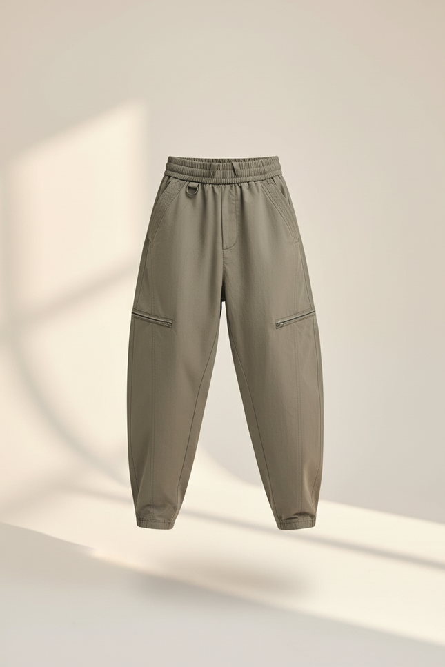 Pantalon Baggy Kaki Cargo Ample Garçon Décontracté - Gabardine - vue 3