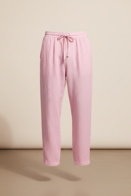 Pantalon Baggy Rose Lin Ample Décontracté Homme - vue 3