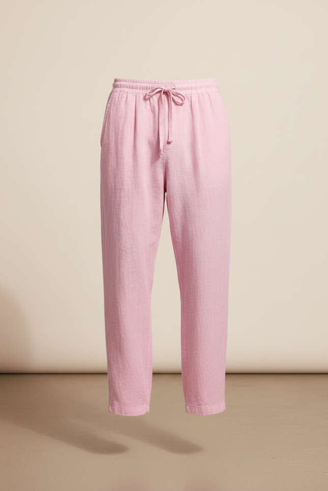 Pantalon Baggy Rose Lin Ample Décontracté Homme - vue 3