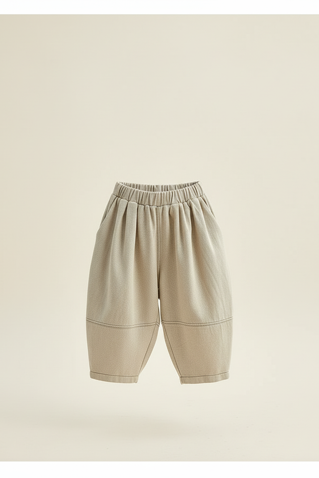 Pantalones Cortos Baggy - Kaki Toile - vue 3