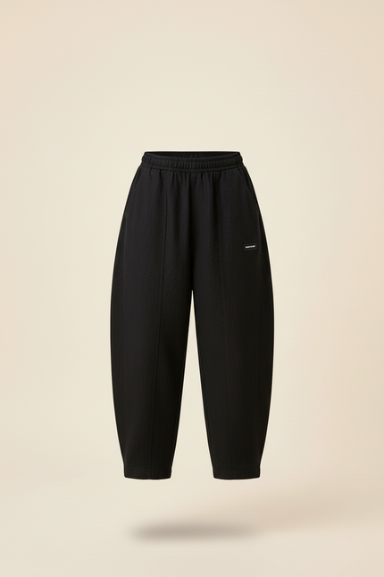 Pantalon Baggy Noir Ample Confortable Coton Garçon Sport - vue 3
