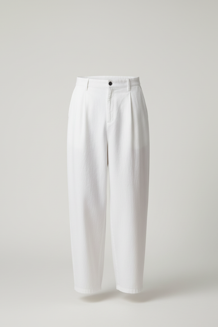 Pantalon Baggy Blanco - Toile - vue 3
