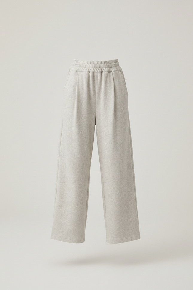 Pantalon Baggy Beige Ample Coton Décontracté Fille - Molleton - vue 3